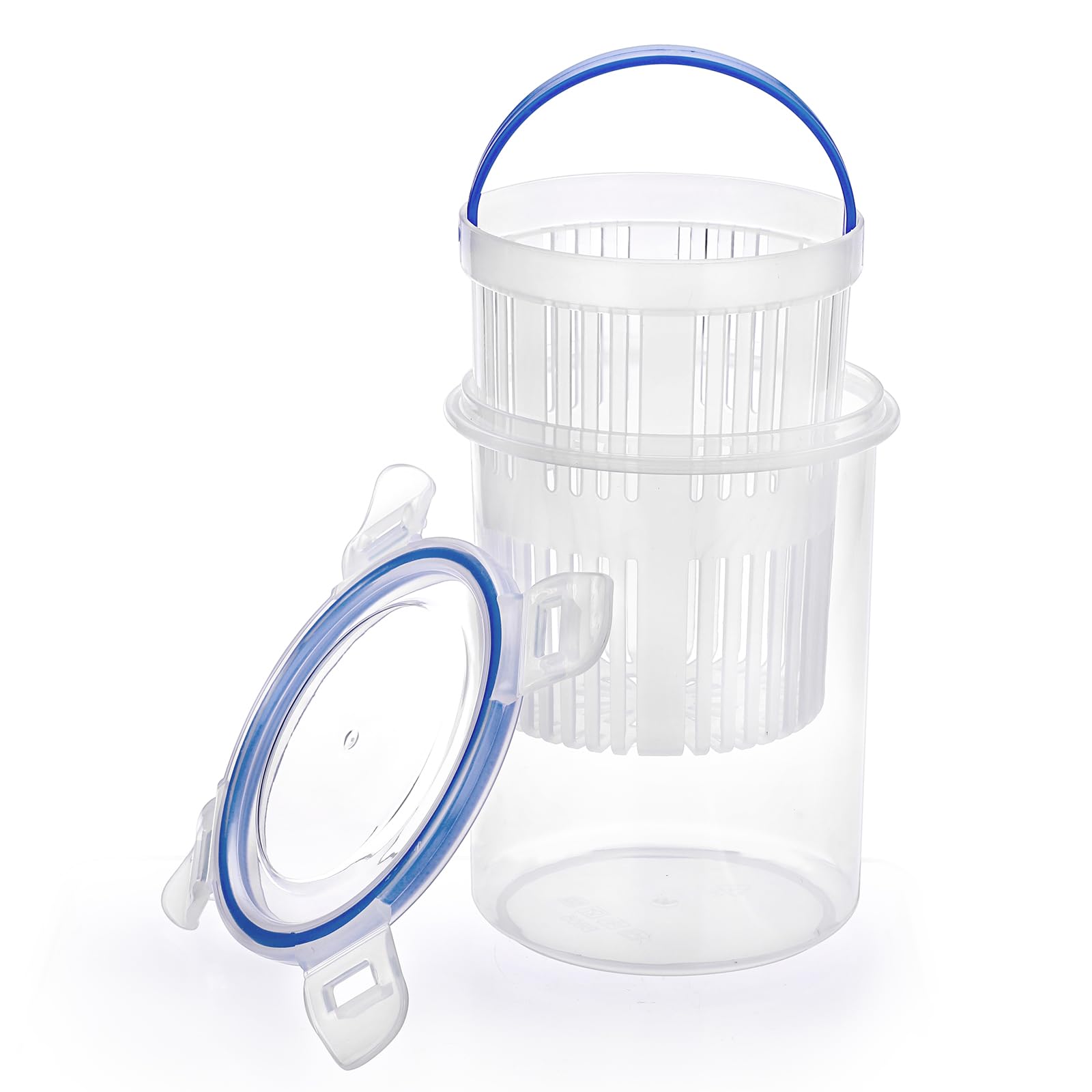 Yesland Lot De 4 Récipients à Cornichons Avec Passoire, En