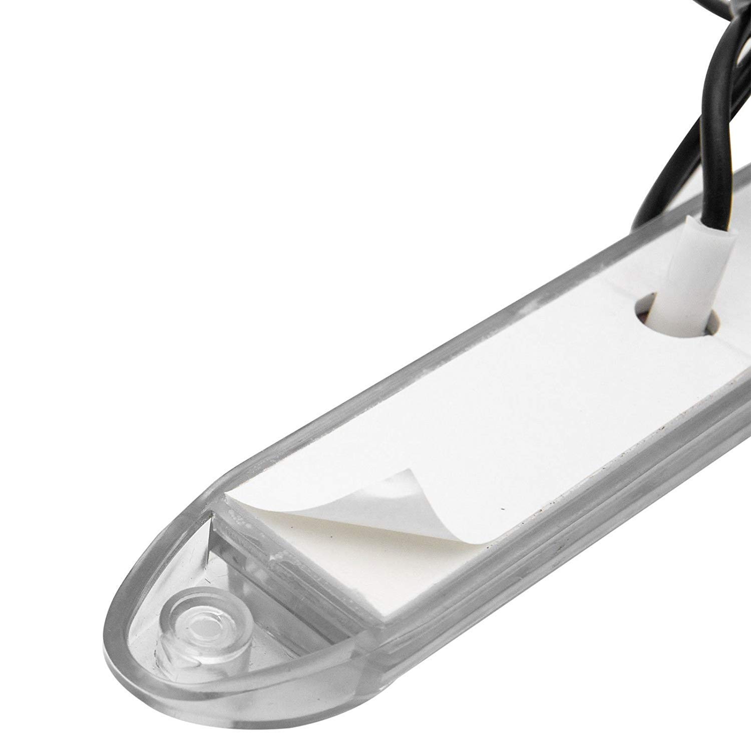 luci di marcia diurna per auto, 2 pezzi, 12 V, 6 LED, luce bianca