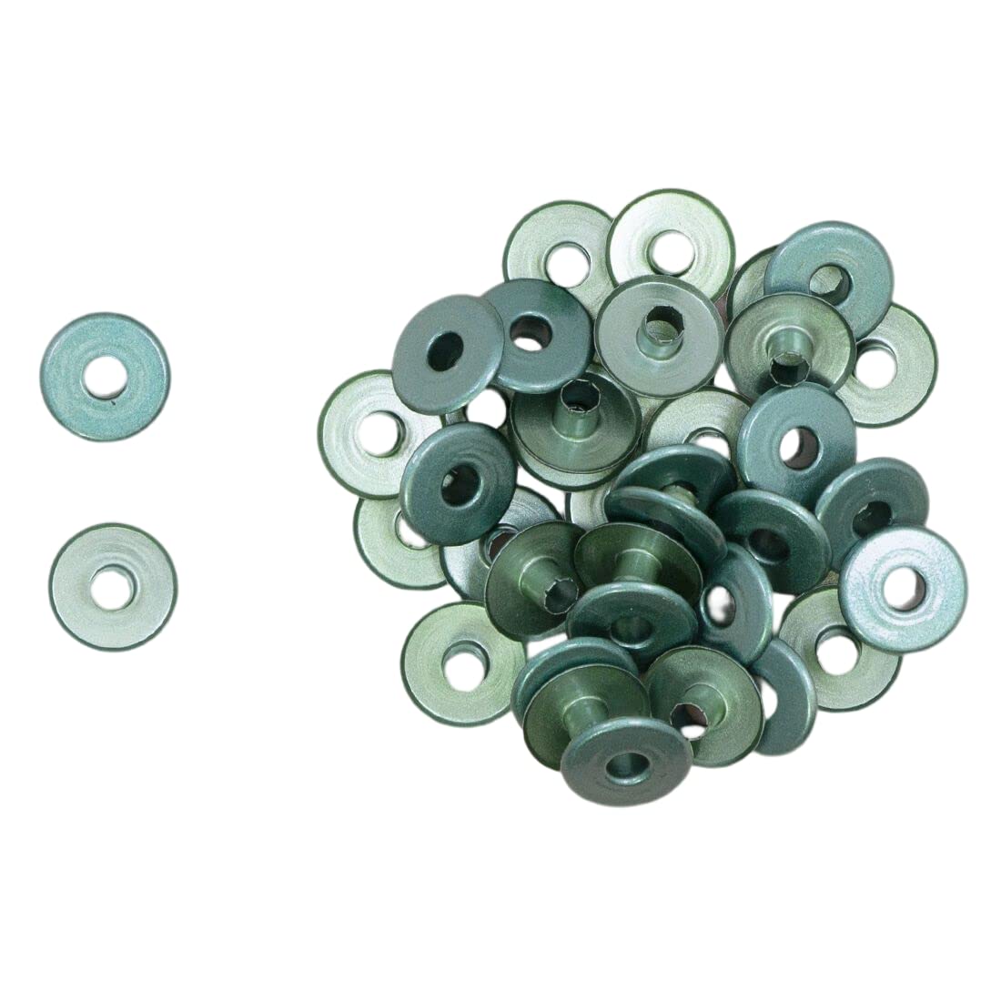 Craftelier Turquoise - Pack Of 40 Metallic Wide Eyelets Ideal For Card Making, Scrapbooking And Other Crafts | Suitable For Eva Or Album Caps | External Diameter: 13 Mm –