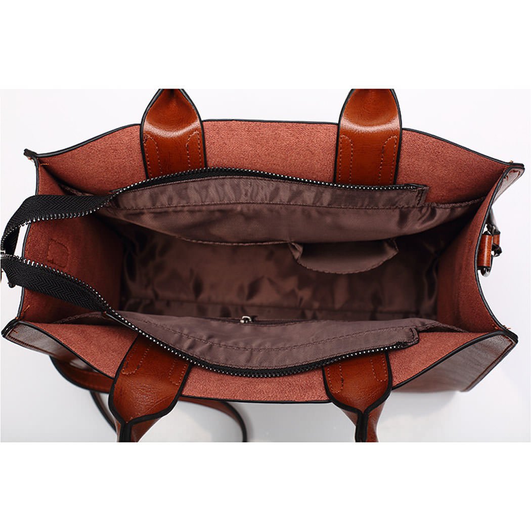DEERWORD Mujer Bolsos Bandolera Casual Totes Marca Pequeña Mano Antirrobo Hombro Italianos PU Cuero 5502 1 piezas