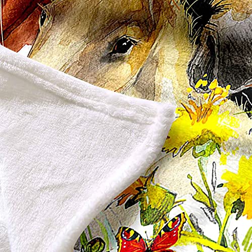 Couverture microfibre douce 3D cheval pour canapé lit - 6