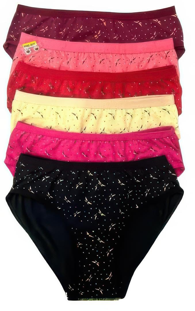 epithi Printed Cotton Panties for Women - Comfortable 6-Pack Everyday Briefs-picture-31