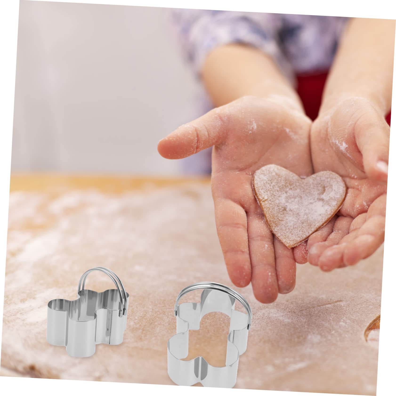 Amosfun 3 Ensembles Ensemble De 5 Anneaux De Mousse Pâtisserie Cookies Trousse Biscuit Mini Emporte-pièces Pour La Cuisson Formes D'emporte-pièces Silver Acier Inoxydable 5 Pièces * 3