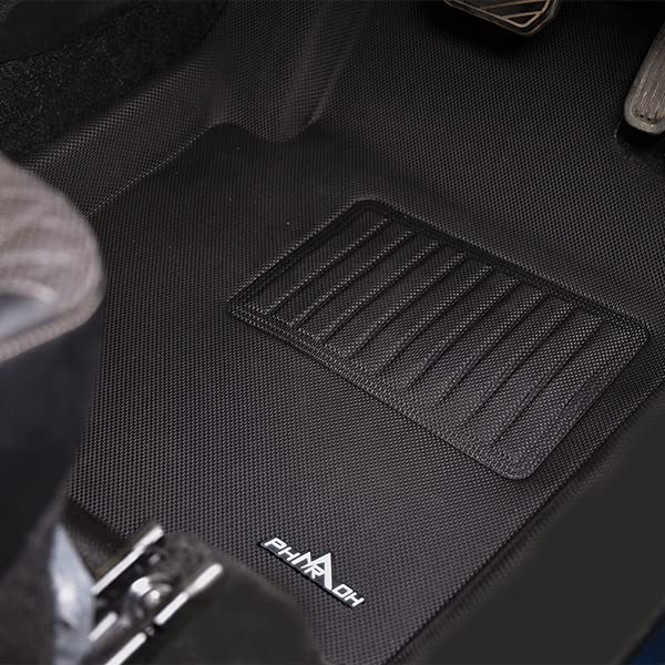 Image of Pharaoh 3D Car Mat | Compatible for Toyota | Custom Fit, All-Weather, Anti-Slip, Odorless, Stylish, and Eco-Friendly Floor Protection with Dust Collection Tray - Full Set (HYRYDER)