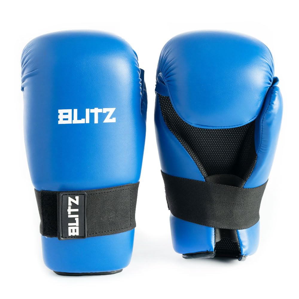 Blitz Semi Contact Open Palm Gloves - Blue - Medium