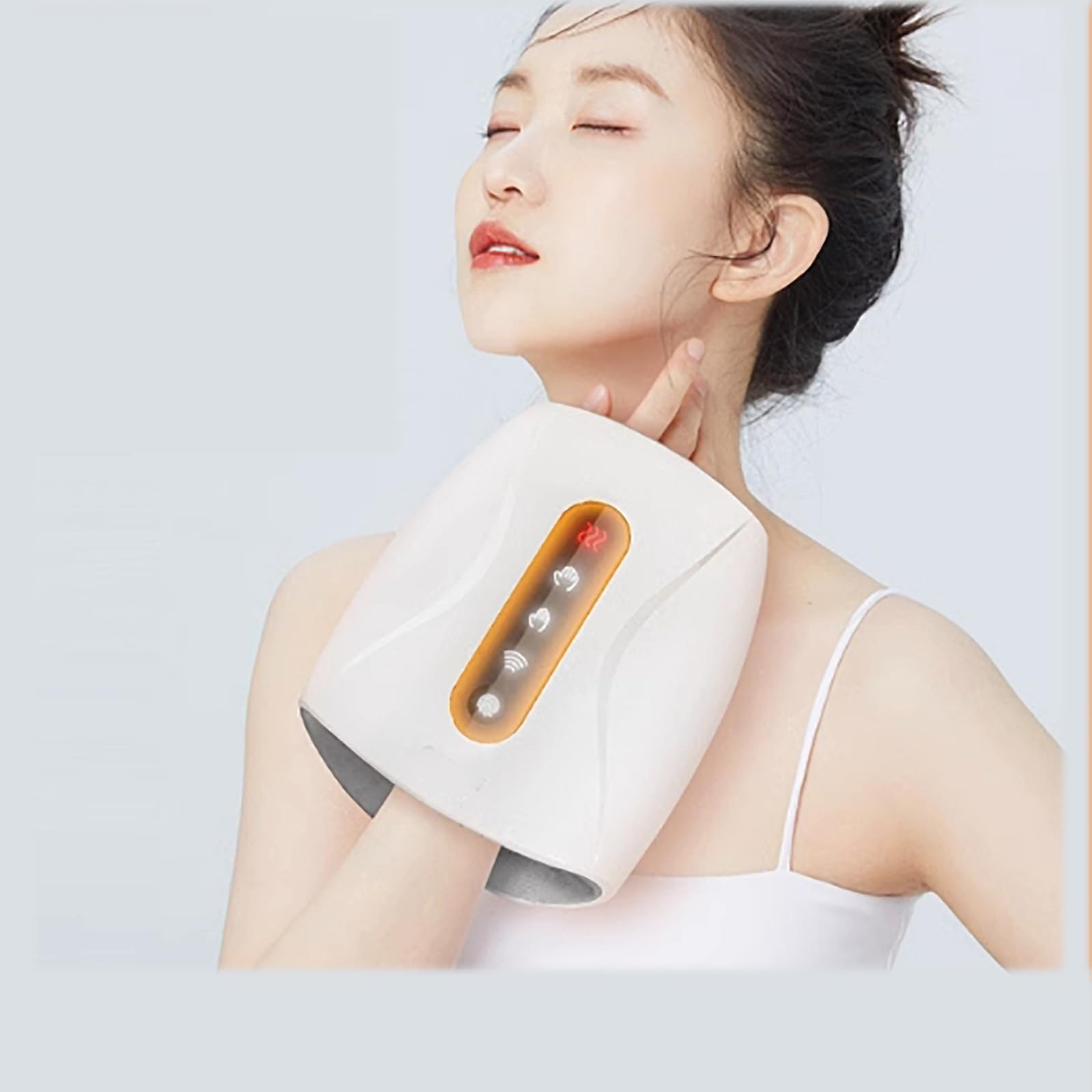 Massaggiatoreper Polsi,Massaggiatore Per Manitermico Wireless Con Avvolgimentodellapressione Dell'aria a Doppio Strato,3livelli Intensità Regolabili E 2livelli Temperatura (38-50°),simulazione 3D