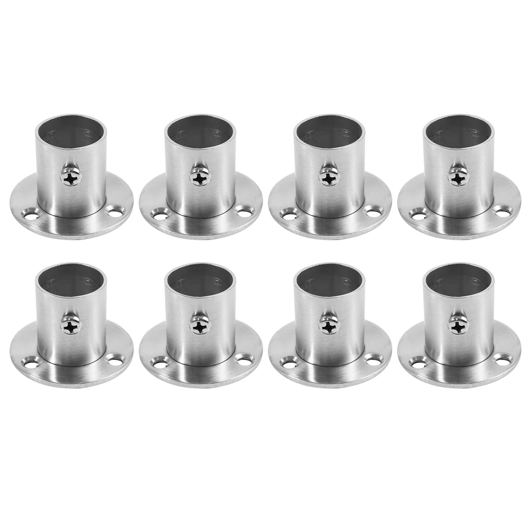 Jnchdghwa 8X Closet Wardrobe 22mm Dia Pipe Hanging Rail Rod End Support Bracket