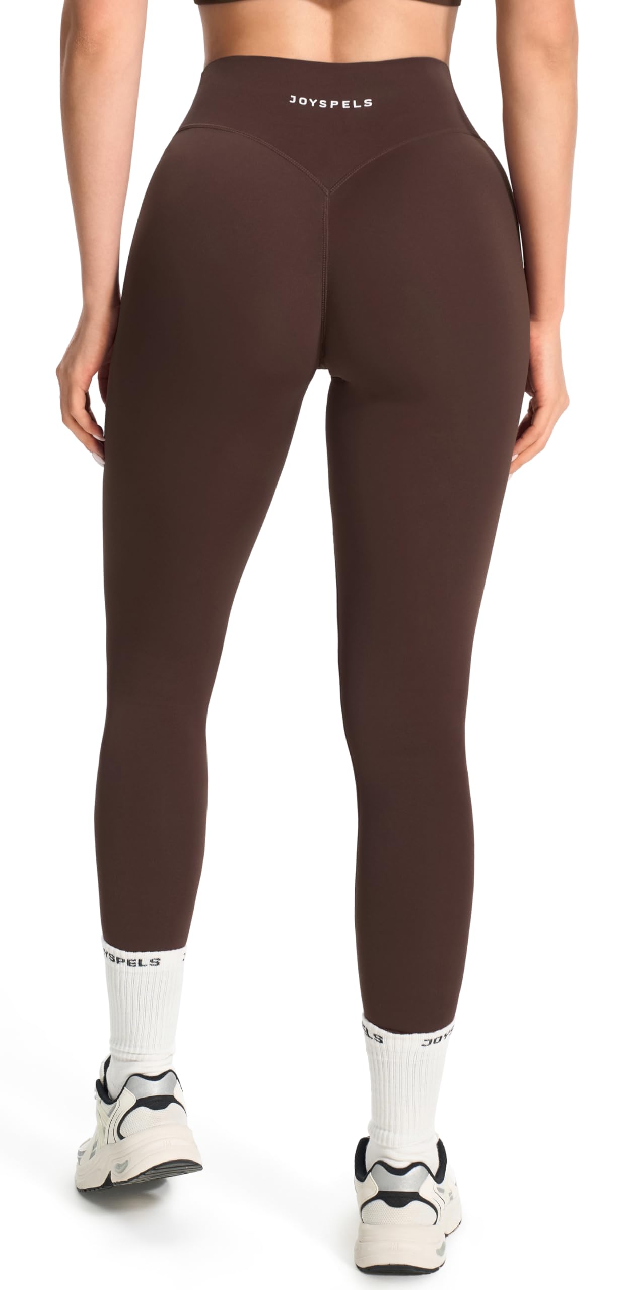 JOYSPELS Damen Sport Leggings No Front Seam - 64/71cm High Waist Yogahose mit Scrunch & Booty Lifting, Anti-Roll-Down, Butterweich & Blickdicht Sporthose