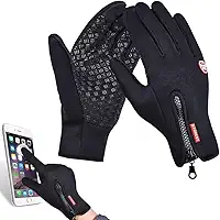 Luva de Moto com Toque na Tela Par Térmico e Antiderrapante para Inverno Motoqueiro Motoboy e Ciclismo Aniversário Festa de Ano Novo Presente Neve e Viagens