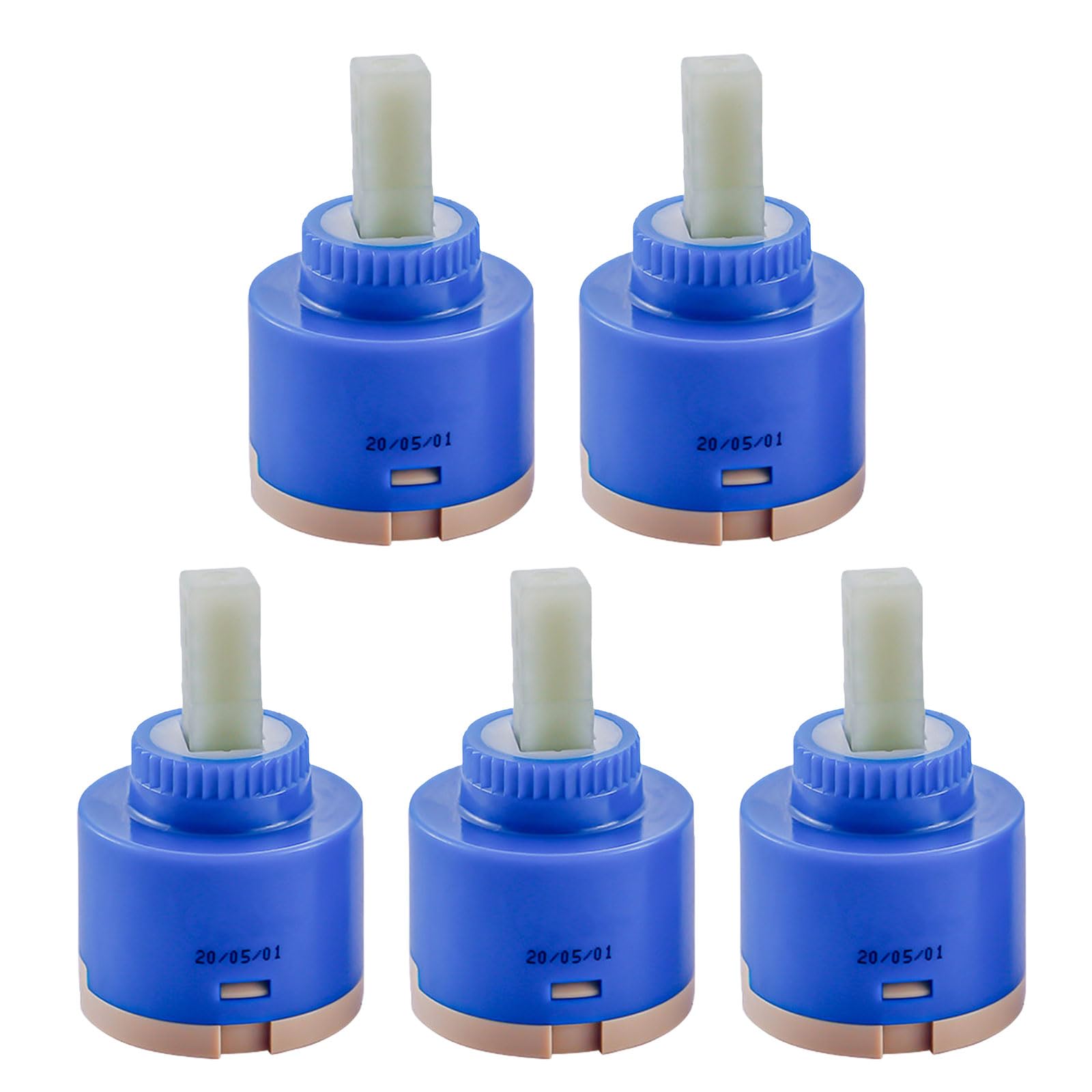 Tertioi 40 Spools 5Pcs/Set Ceramic Faucet Cartridge Long Service Tap Water Sink & Shower Ceramic