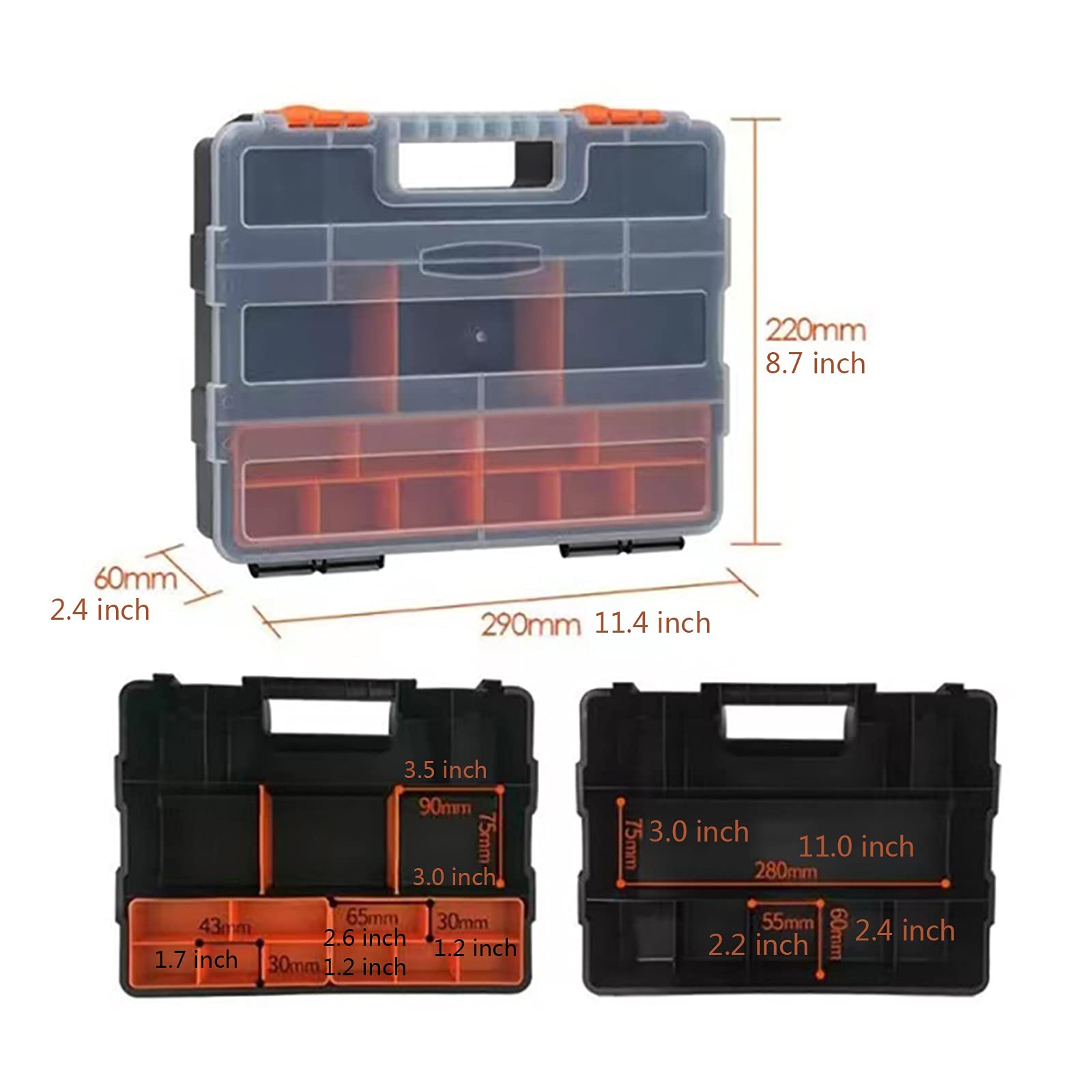 Cassetta Portautensili 4 pezzi/set cassetta degli attrezzi custodia in plastica combinata con coperchio trasparente contenitori for esche da pesca accessori hardware cassetta degli attrezzi Cassetta P