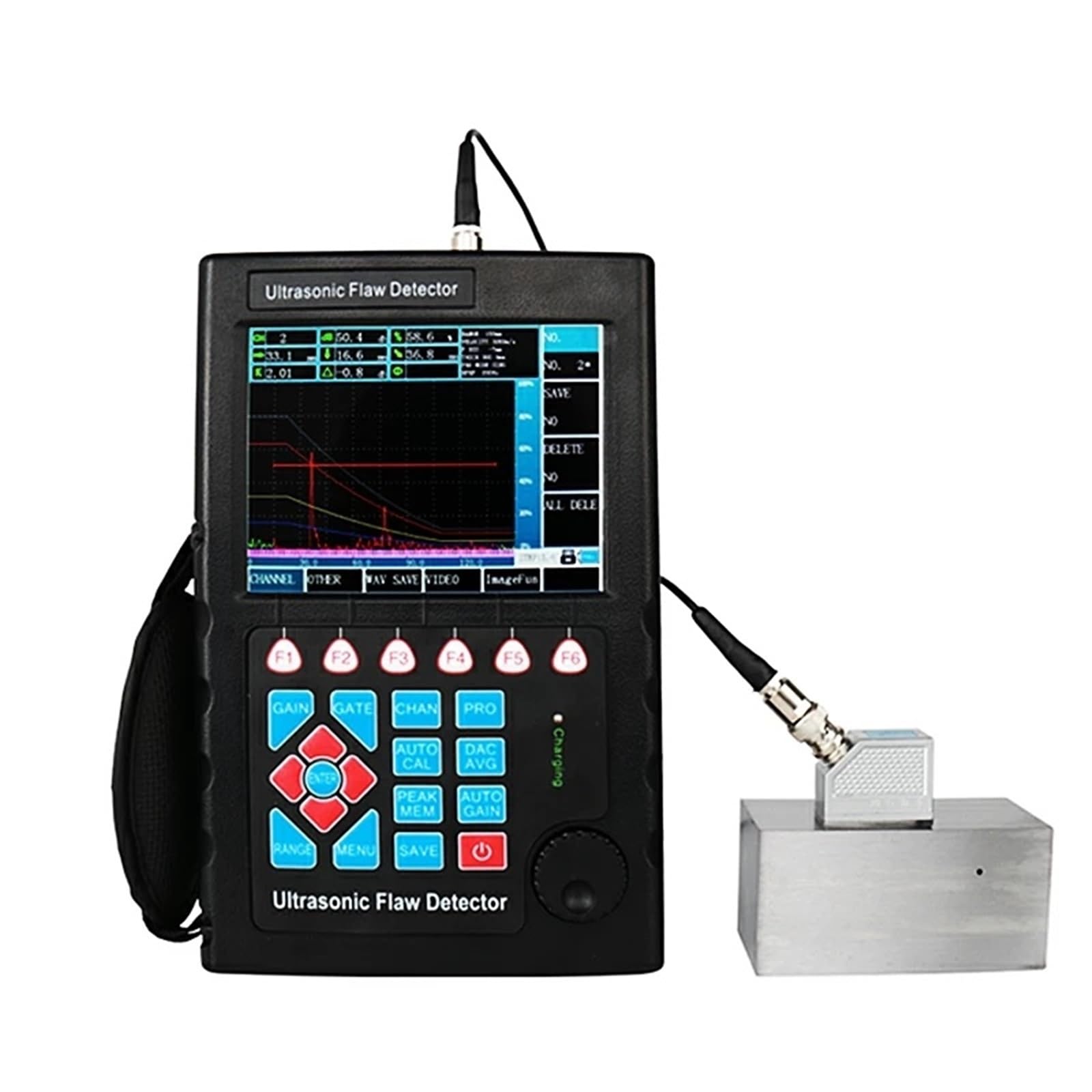 Détecteur de défauts numérique, Détecteur de défauts à ultrasons numérique portable avec affichage automatique for une localisation précise pour l'inspection des soudures