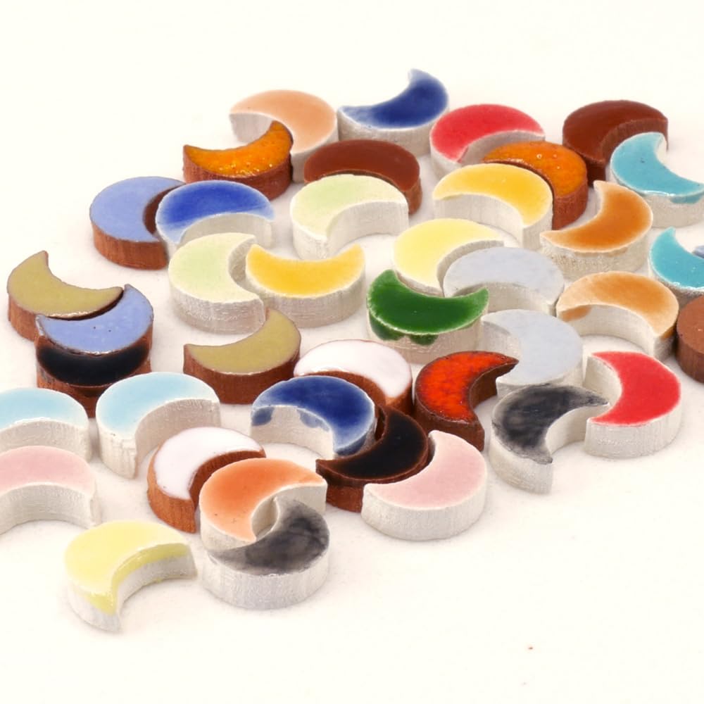 Mosaico-Minis de 20 colores y forma de luna para diseños detallados con 1000 piezas