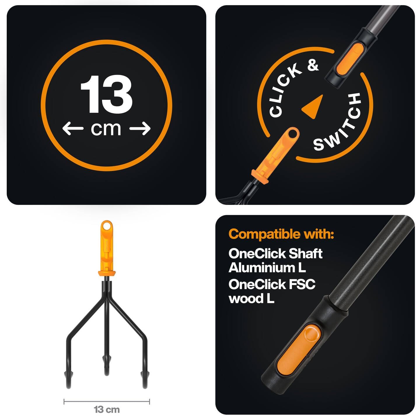 Fiskars OneClick Cultivator