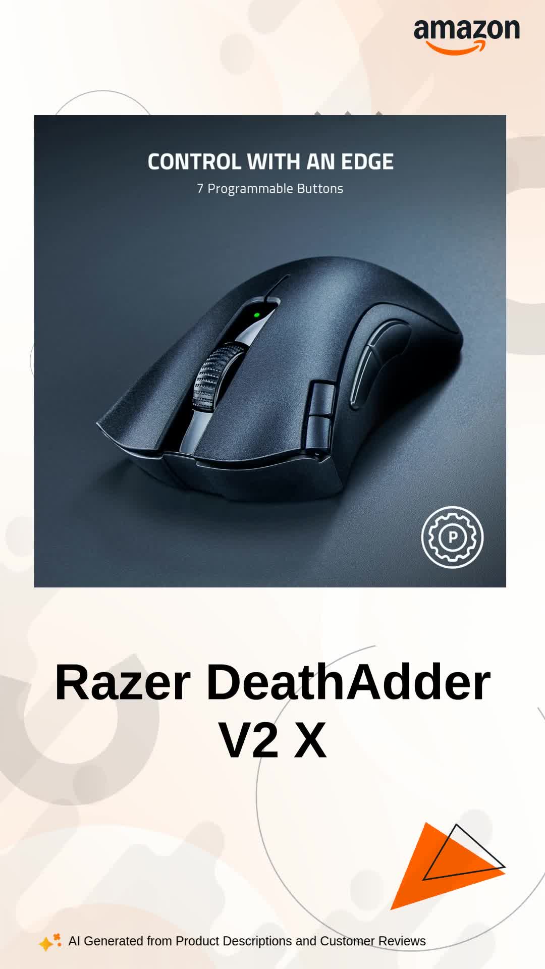 Razer DeathAdder V2 X Hyper Speed Wireless Gaming Mouse