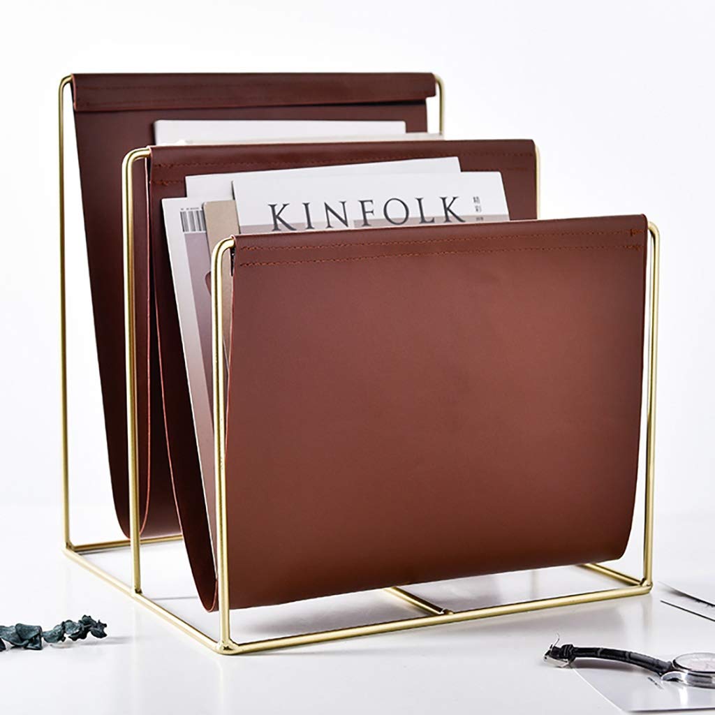 Amazon.co.jp: マガジンラック マガジンラック、フロアラックレザー