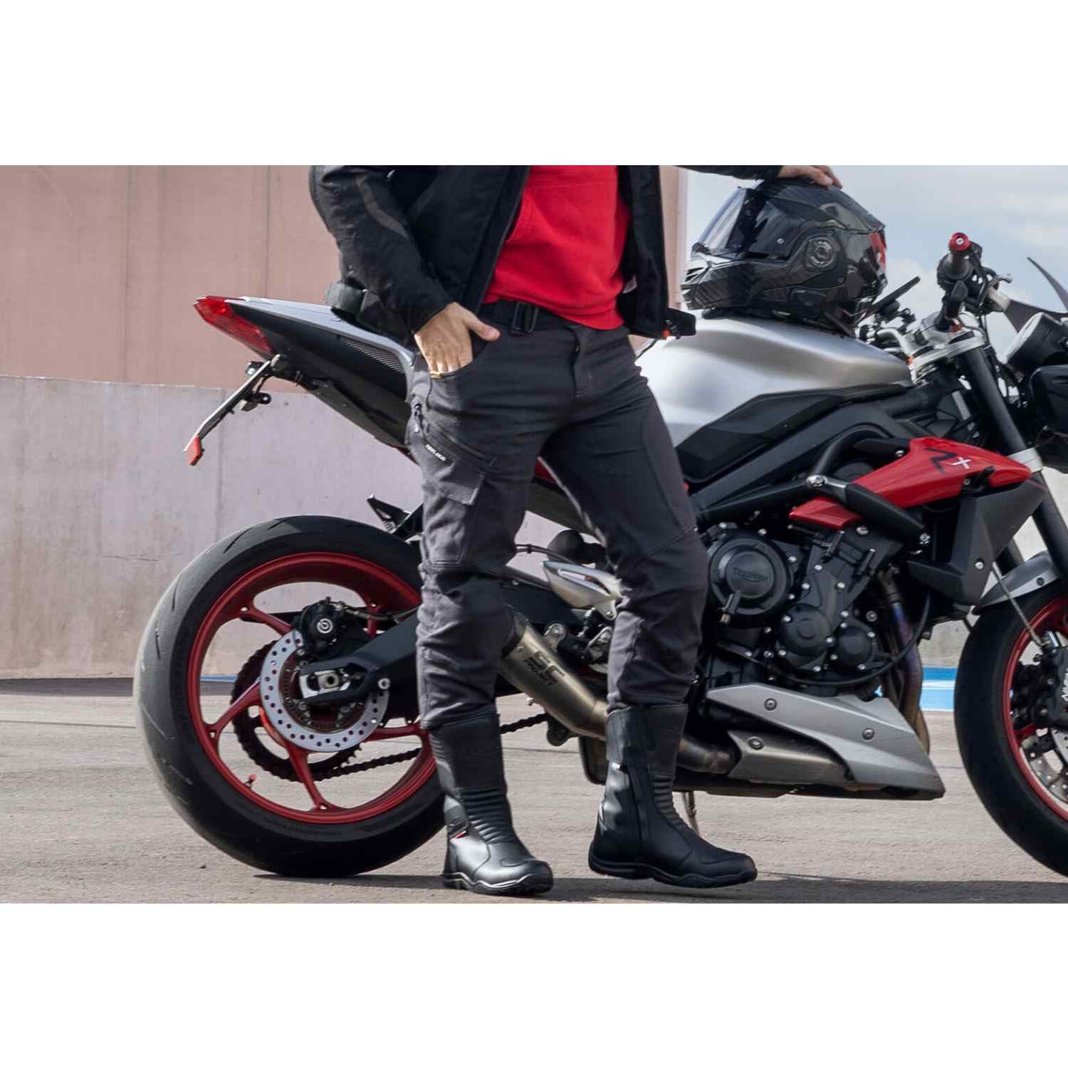 LS2 Straight Pantaloni Straight, Uomo, Verde Oliva, XL Uomo