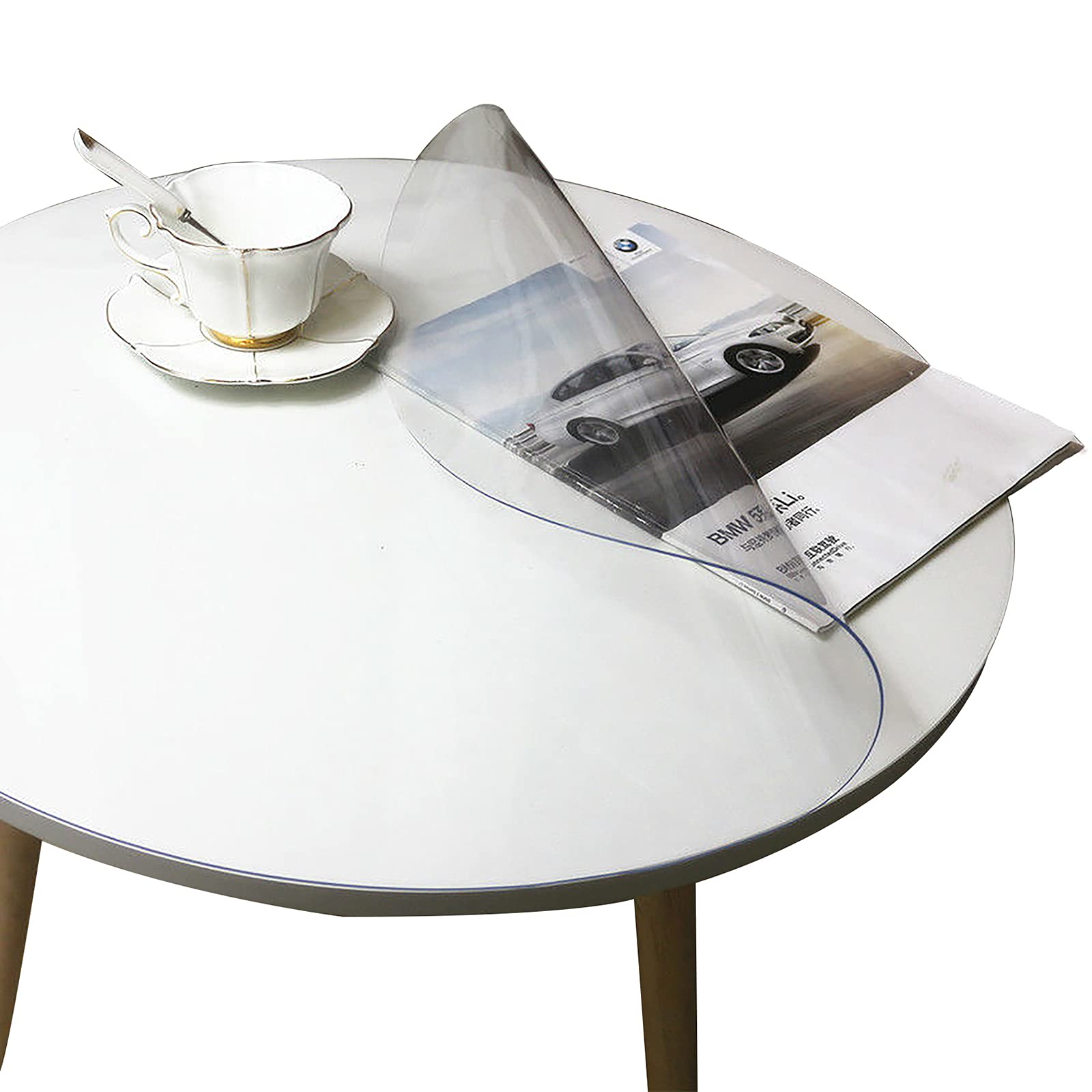 Transparant PVC Rond Tafelkleed, Duidelijk Transparant PVC Rond Tafelkleed, Duidelijk