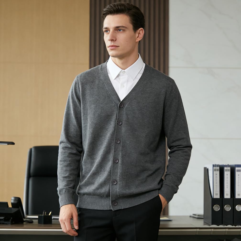 Cardigan da Uomo Maglieria Leggera
