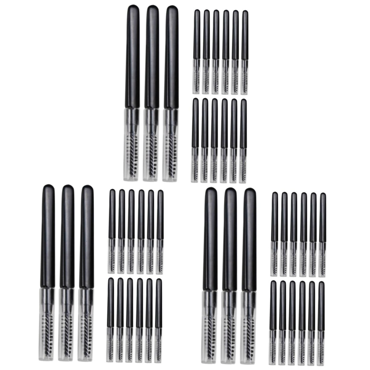 PLAFOPE 60stücke Augenbrauen Und Wimpernbürsten Mit Deckel Praktische Tragbare Makeup-werkzeuge Für Augenbrauen Und Wimpern Für Und Tägliche Anwendung