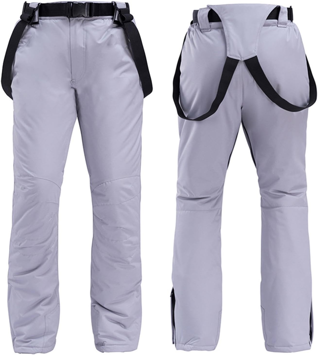 watersouprty Men’s Insulated Ski Bibs Snow Pants Waterproof Snow Bib Overalls Warm Snowboarding Pants for Winter Skiing