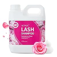 Vista 17 de Limpiador de extensiones de pestañas Aloe 1L Natural Lash Extension Shampoo Professional Eyelid Foaming Cleanser Parabenos & Sulfate Free