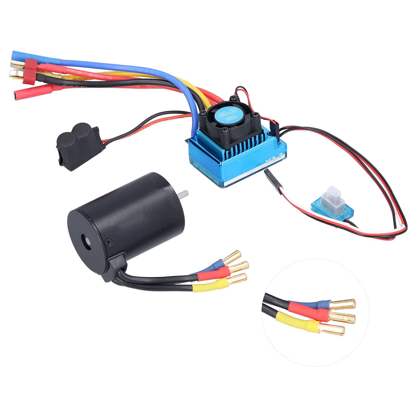 Zestaw Silnika 3650 3900KV do Samochodu RC 1/10