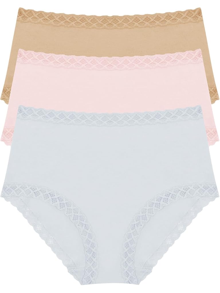 Pink Natori Bliss Full Brief 3-Pack