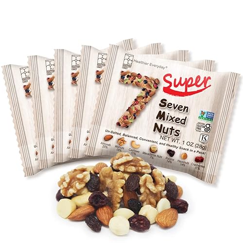 Roastery Coast - Nueces diarias  Serie Super Trail Mix  Nueces y frutas secas de primera calidad  Sin comida chatarra  Paquetes individuales Trail