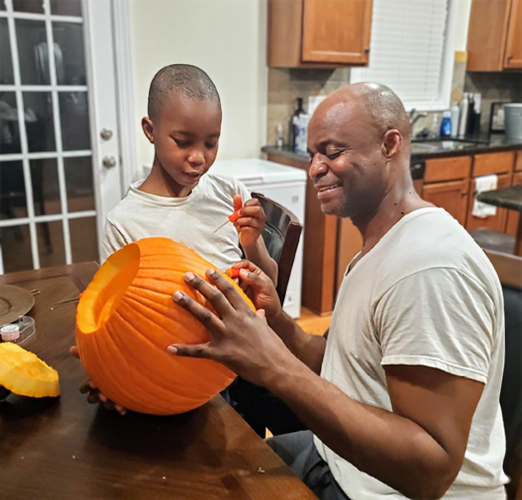 Pumpkin Masters Halloween Pumpkin Carving Kit – 4 Safe Tools & 12 Stencil Patterns – Create Fun & Spooky Jack-O’-Lanterns for Halloween Decorations
