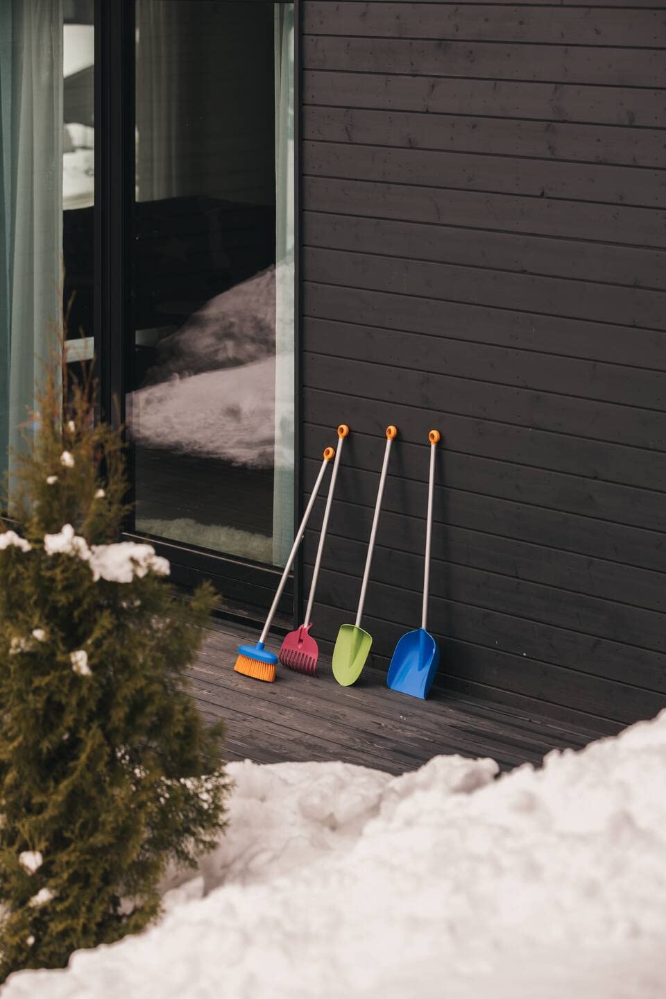 Fiskars Pala per bambini, Lunghezza: 91 cm, Testa in plastica/Manico in alluminio, Verde/Arancione, MyFirst Fiskars, 1001420