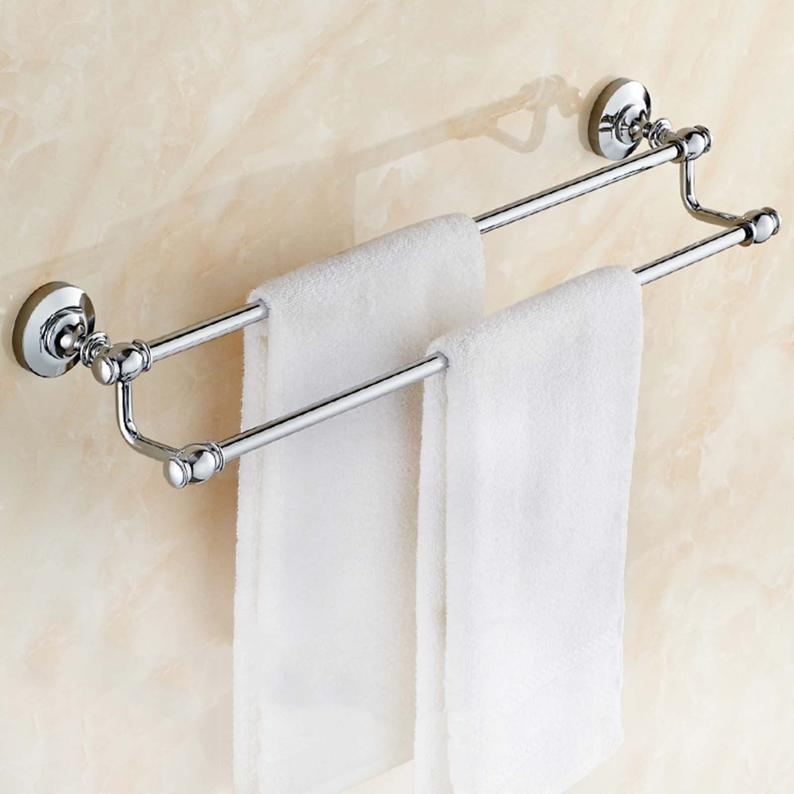 Portasciugamani Da Parete Acciaio Inox 40cm - 2 Bracci, Moderno - Foto 5