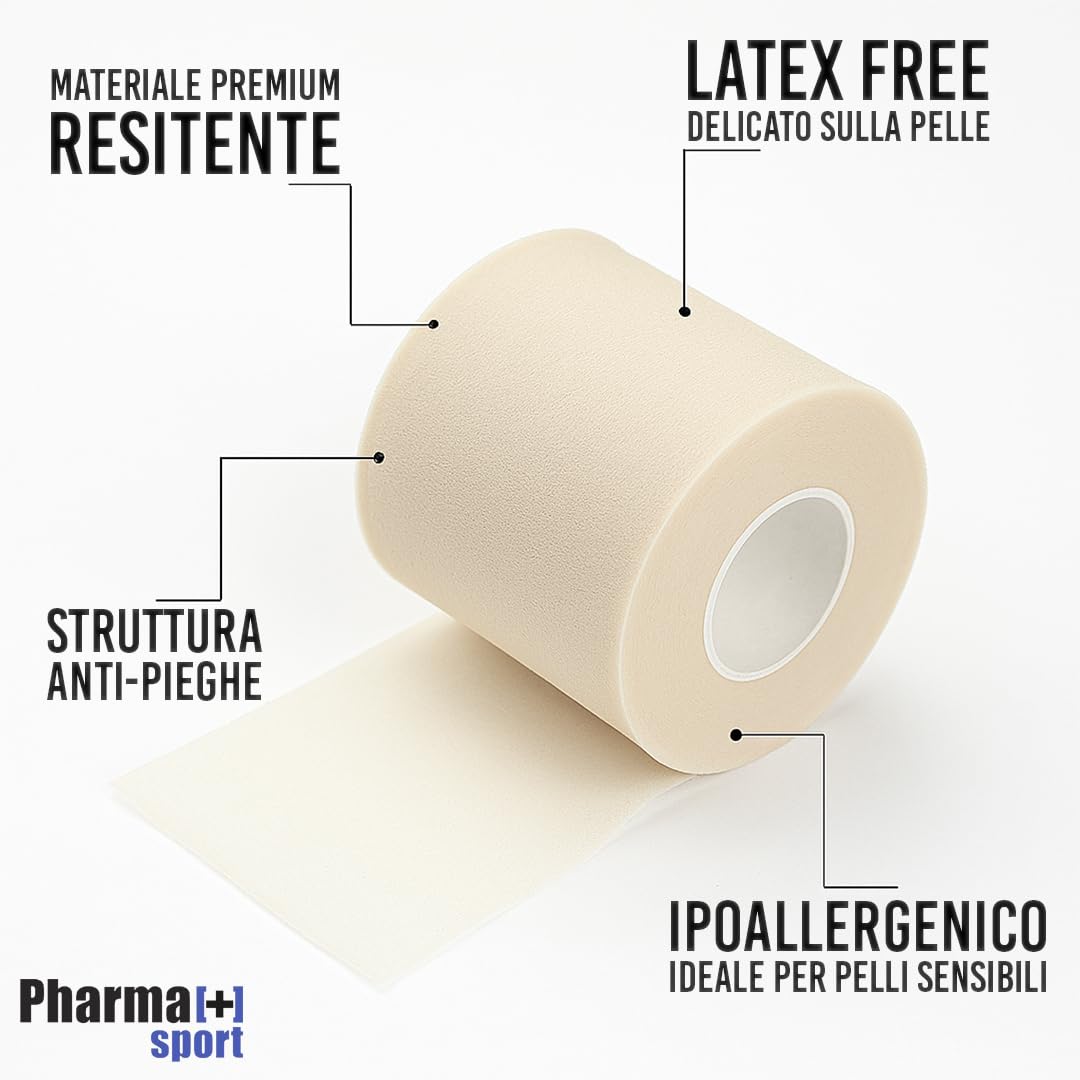 PHARMAPIÙ SPORT Kit Salvapelle + Tape | Protezione Pelle e Supporto Articolare | Kit Pronto all’Uso per Allenamenti e Gare | Made in Italy (Kit Reintegro Team 3+3+3, 9, unità)