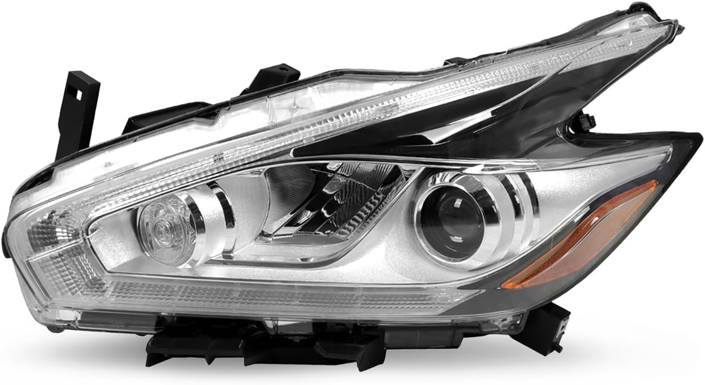 NI2502233 260609UE5C Left Headlight Assembly Compatible with 2015-2018 Murano S/SL/SV/Platinum 2016 Murano SL Hybrid (Driver Side)