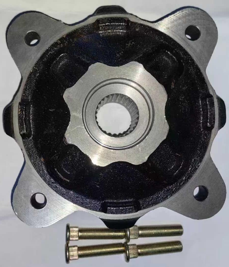 SHULY Front Left or Right Wheel Hub 5137127-067 with Studs Replacement for Polaris Ranger 500 2009-2010, Ranger 800 4X4 6X6 2010, RZR 4 800 2010-2011 UTVs
