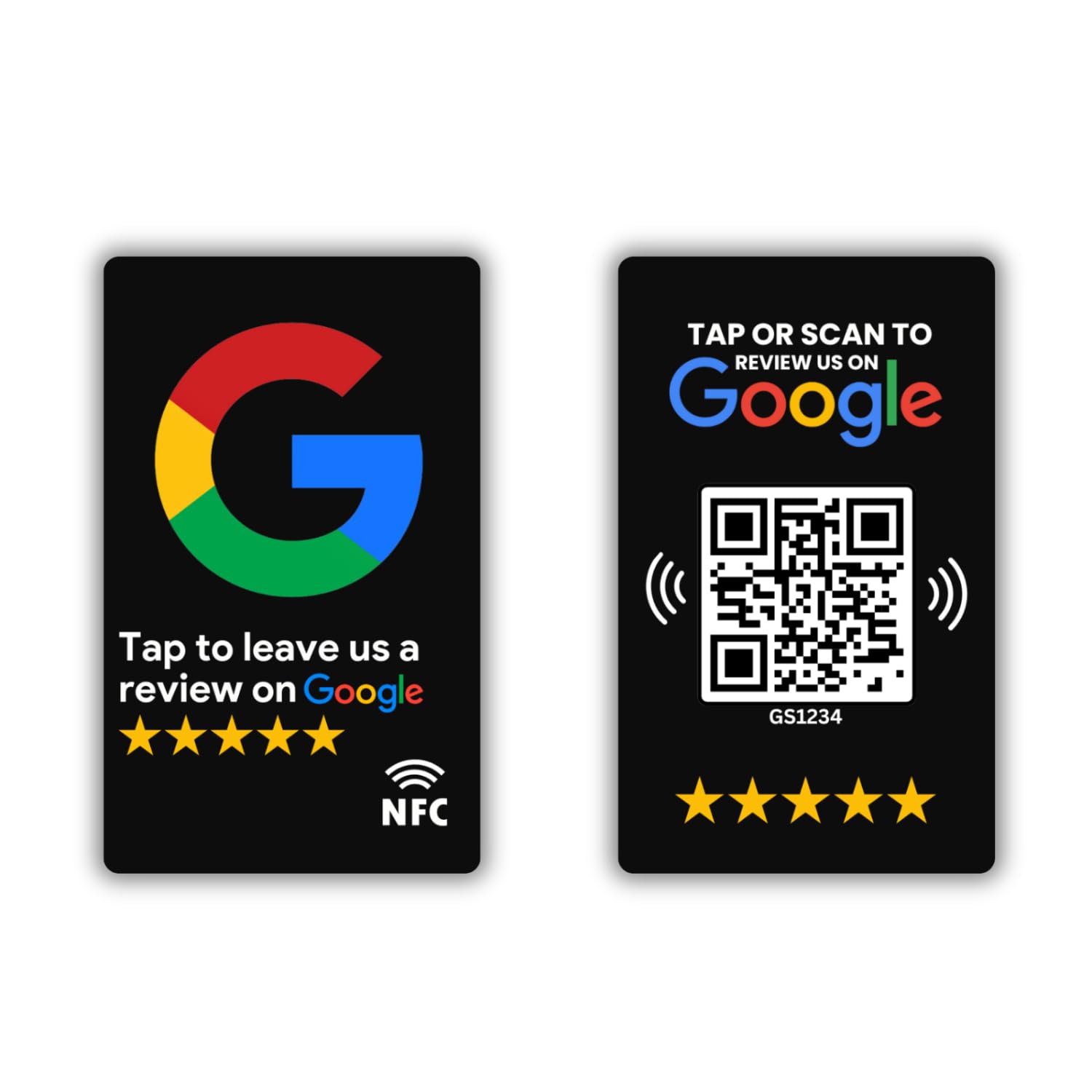 Review NFC Card Black | Along with QR Code | Boost Business Reviews with Tap or Scan | Pre-Configured PVC Card | Works with any NFC-Enabled Smartphone | With Dashboard-image-22