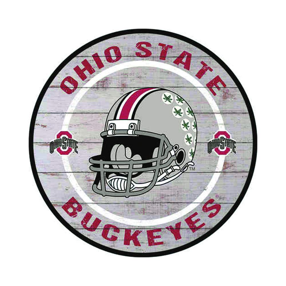 Molaca Ohio State Buckeyes Tin Sign Metal Cafe/Man Cave/Office/Bar/Club/Home Wall Art Decoration Poster Retro 12x12 inches