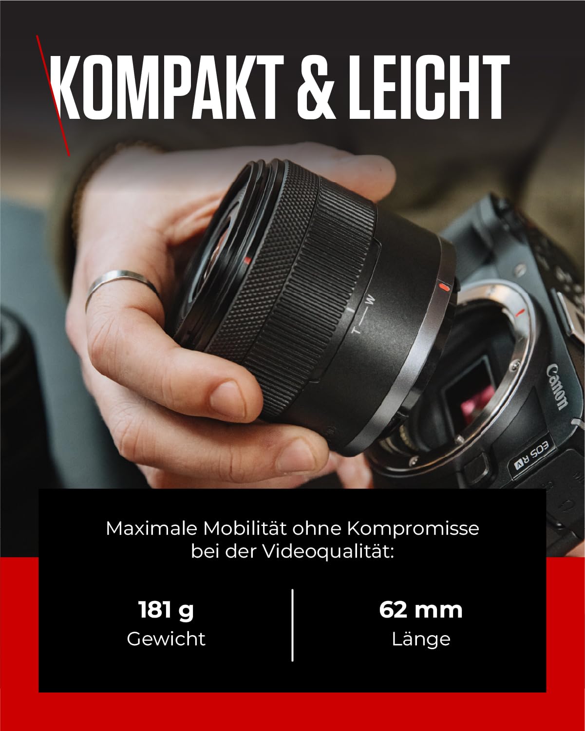 Canon Objektiv RF-S 14-30mm F4-6.3 is STM PZ – Ultraweitwinkel-Zoomobjektiv mit 5-Stufen-Bildstabilisator & Power-Zoom für Vlogging & Content Creator | Kompatibel mit dem Canon EOS R System