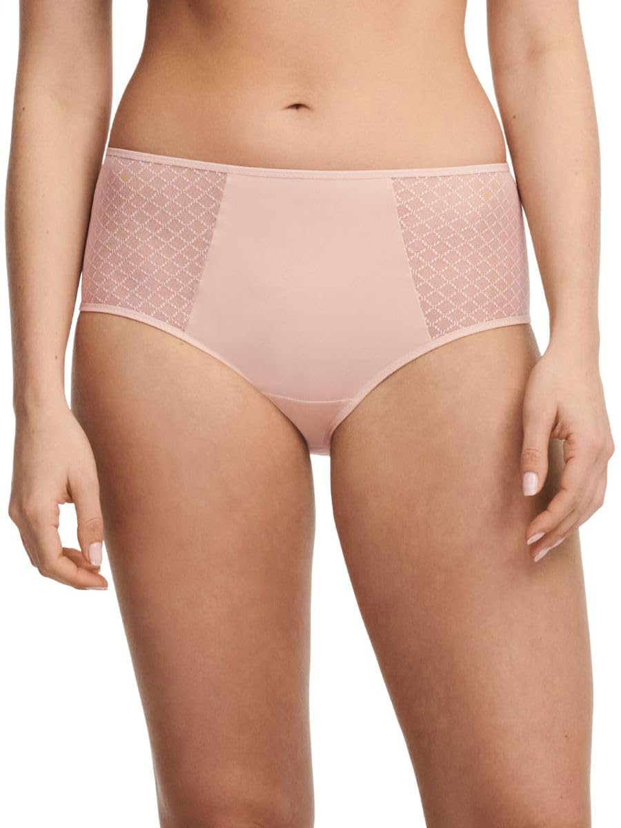 Chantelle Norah Chic High-Waisted Full Brief Dusky Pink Pink XL - 16