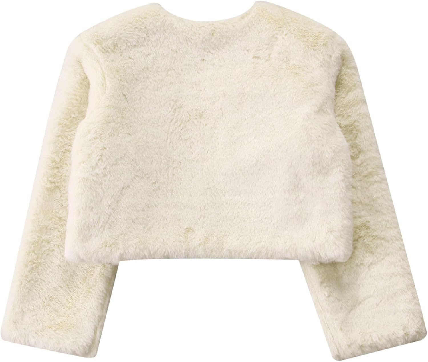 DINORMIN Kids Girls Open Front Crop Jacket Bolero Shrug Long Sleeve Cardigan Tops Flower Girl Dress Coat