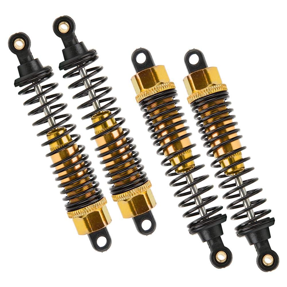 RC Shock Absorber Accessory, Upgrade Spare Replacement Part Accessory for 1:10 RC Car Metal Shock Absorber(Gold)