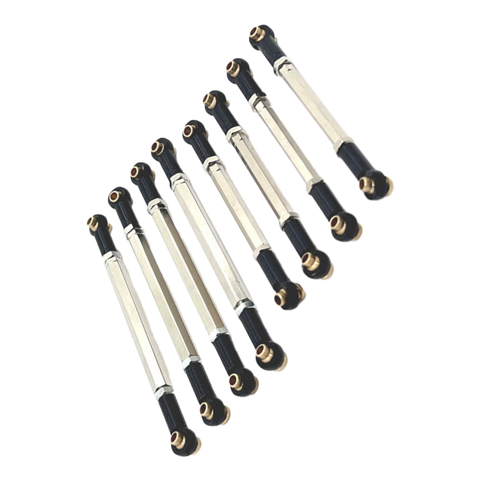 predolo 8 Piezas de Varillas de Enlace para Chasis RC, Accesorios de Varillaje de Chasis, Piezas de Repuesto, Varilla de Enlace de Dirección Ajustable para MN
