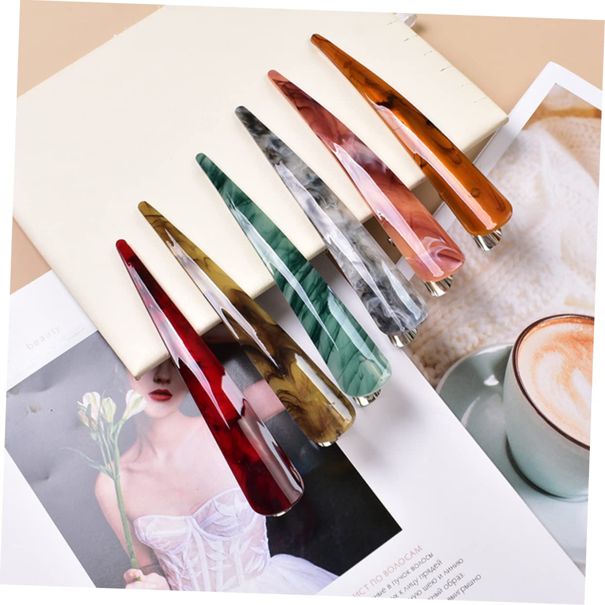 FRCOLOR 3er-set Elegante Haarspangen Haarspangen Zum Abteilen Der Haare Exquisites Design Für Damen 6 Stück X 3