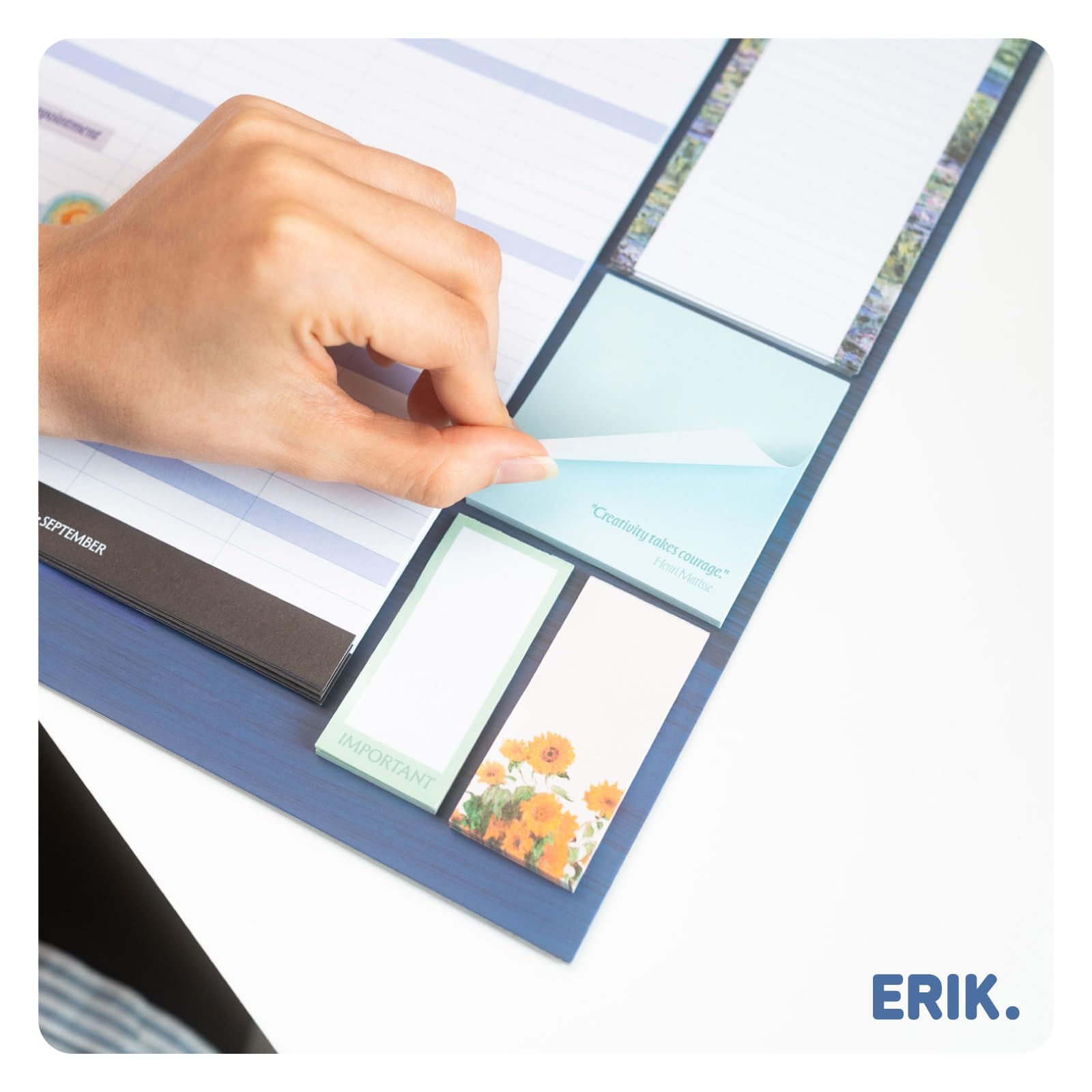 Grupo Erik Calendrier Art Planificateur Mensuel 16 mois Septembre 2025 à Décembre 2026 Familial avec Crochet