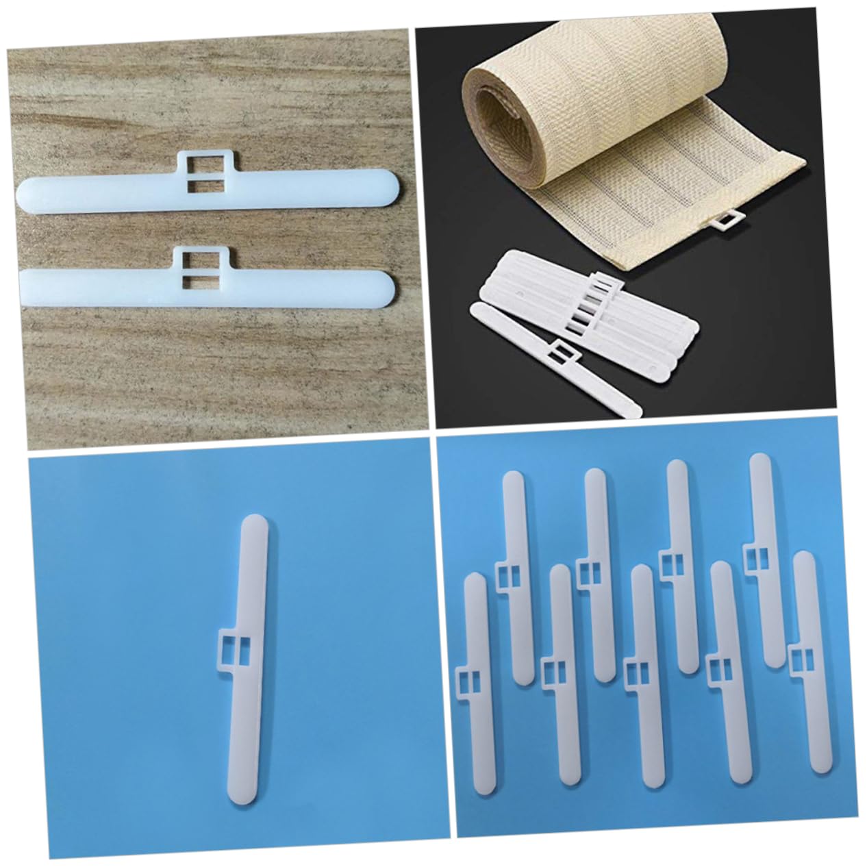 GAROZATION 20pcs Vertical Blind Hangers for Curtains Replacement Slats for Home Office and Hotels Easy to Install Smooth Design