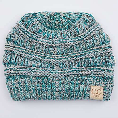 Image of C.C Hatsandscarf Kids Beanie Ages 2-5 Warm Chunky Thick Stretchy Knit Slouch Beanie Skull Hats (YJ-847-KIDS)