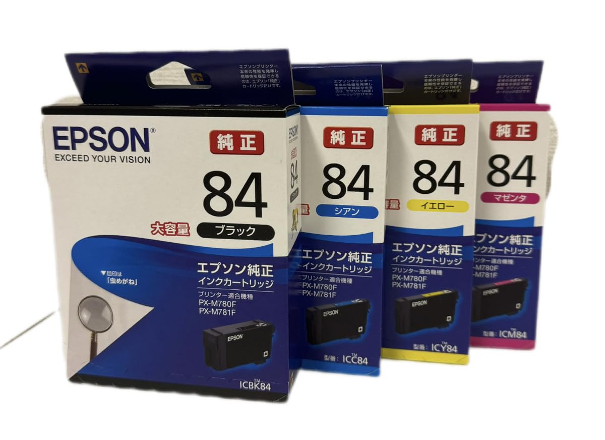 Amazon.co.jp: エプソン 純正 インクカートリッジ 虫めがね IC4CL84 4 