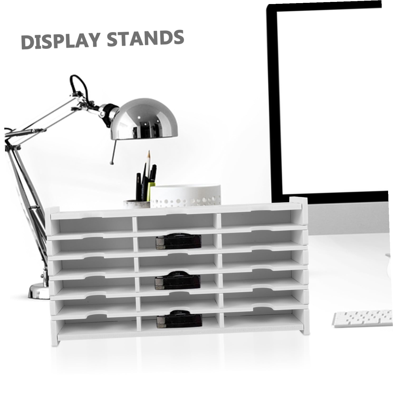 POPETPOP Scatola Porta CD Dvd Multi-scomparti Organizer Trasparente Compatta per Casa Ufficio Protezione da Polvere e Graffi
