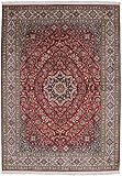 Flor: Seide, Kette: Baumwolle Nain Trading Kaschmir Seide 219x154 Orientteppich Teppich Rot Handgeknüpft Indien