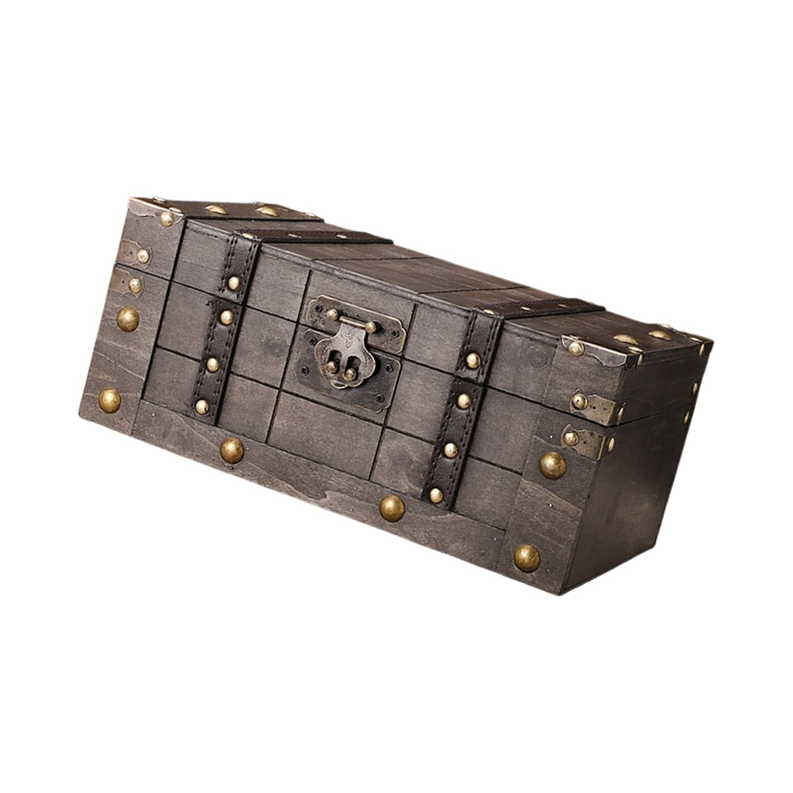 TFAOYS Rustics Wood Storage Box Featuring Clasp for Secure Storage of Valuables and As Home Decoration Items Multipurpose Box